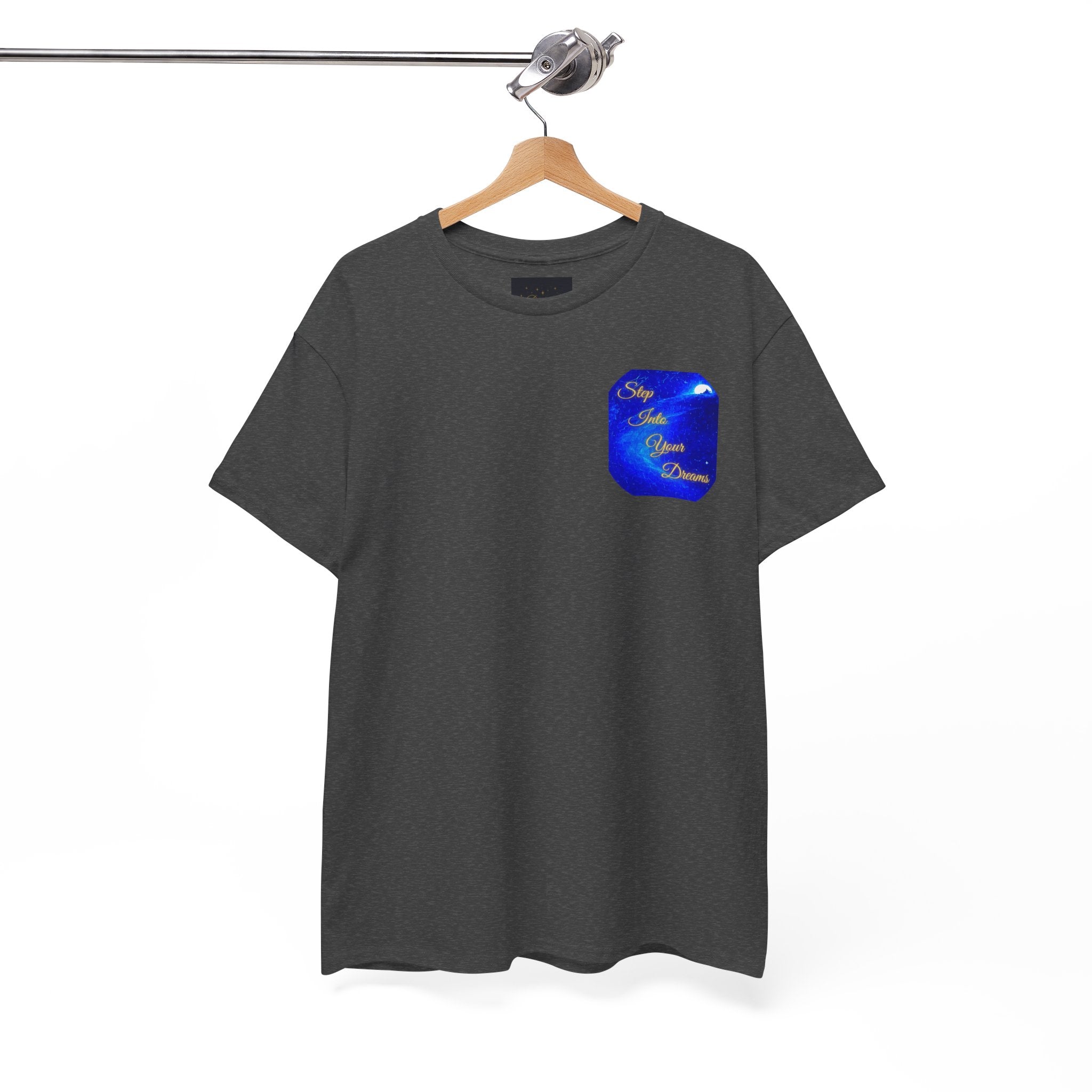 Dreamy Inspiration Tee — “Step Into Your Dreams” Motivational Shirt. Inspirational and Motivational Apparel, Gift for Dreamers, Creative Expression Wear