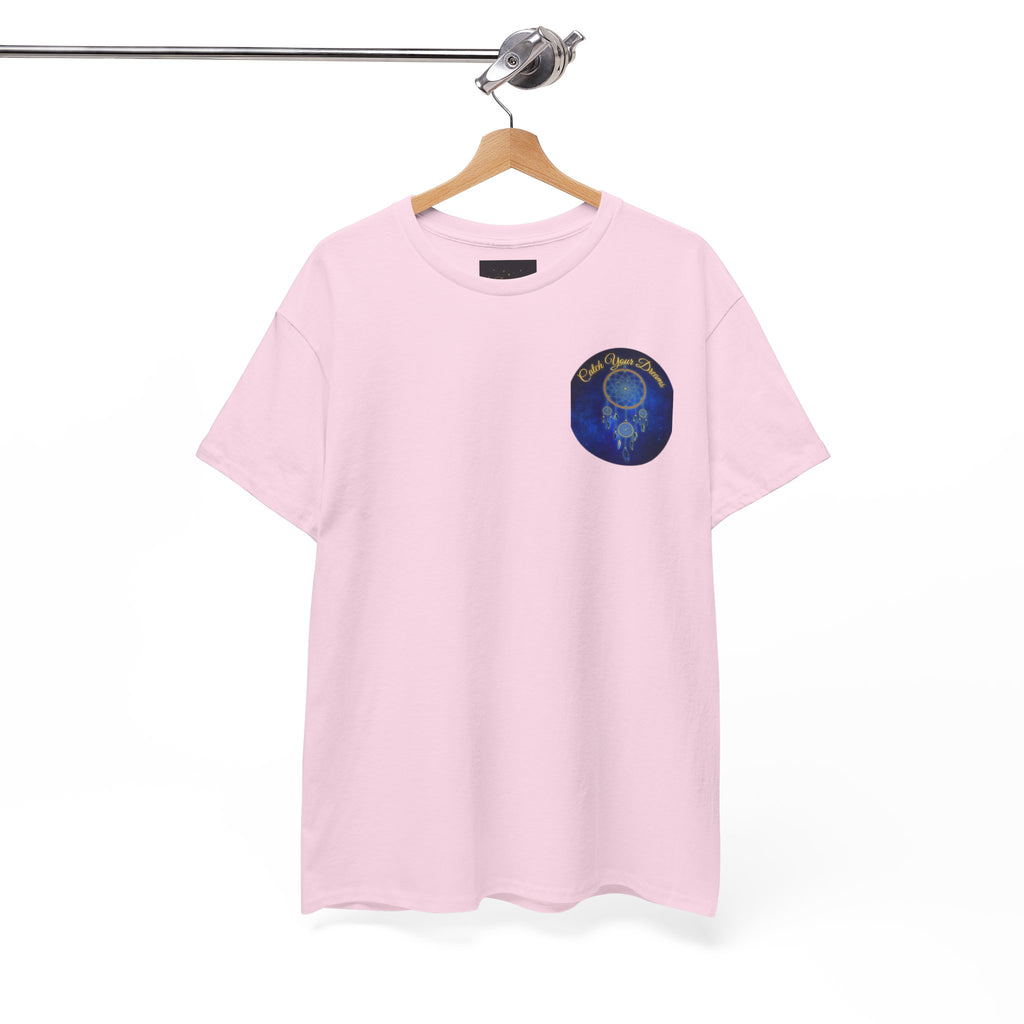 Catch Your Dreams – Dreamcatcher Back-Print Tee, Inspirational and Motivational Apparel, Gift for Dreamers, Creative Expression Wear