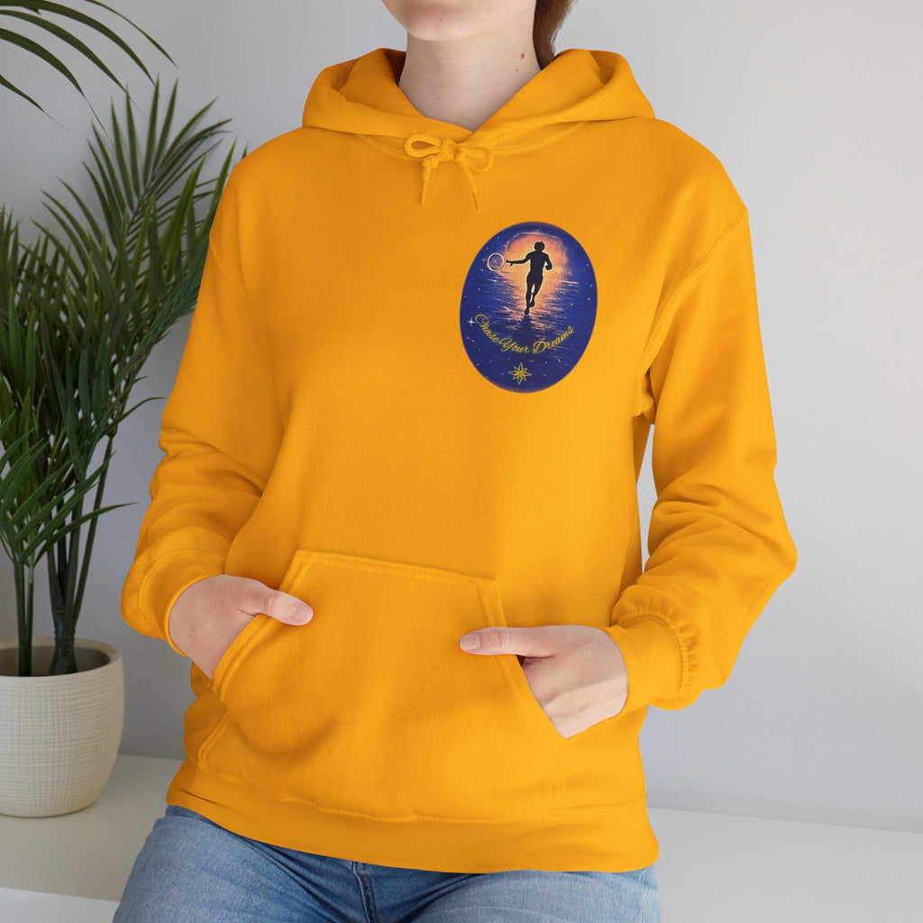 Chase Your Dreams Hooded Sweatshirt. Heavy Blend, Inspirational and Motivational Apparel, Gift for Dreamers, Creative Expression Wear