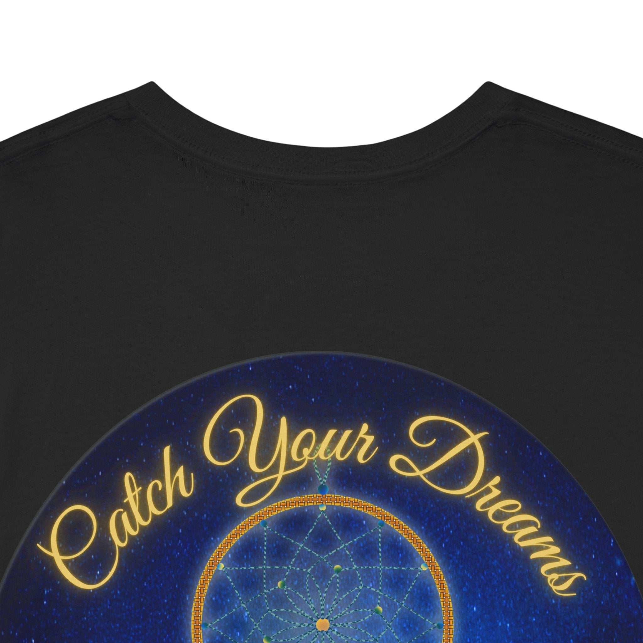 Catch Your Dreams – Dreamcatcher Back-Print Tee, Inspirational and Motivational Apparel, Gift for Dreamers, Creative Expression Wear