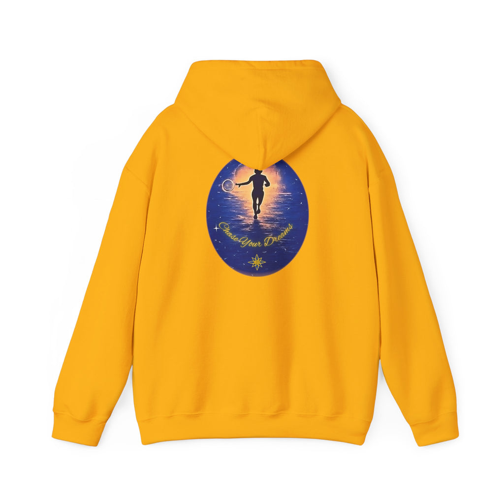 Chase Your Dreams Hooded Sweatshirt. Heavy Blend, Inspirational and Motivational Apparel, Gift for Dreamers, Creative Expression Wear