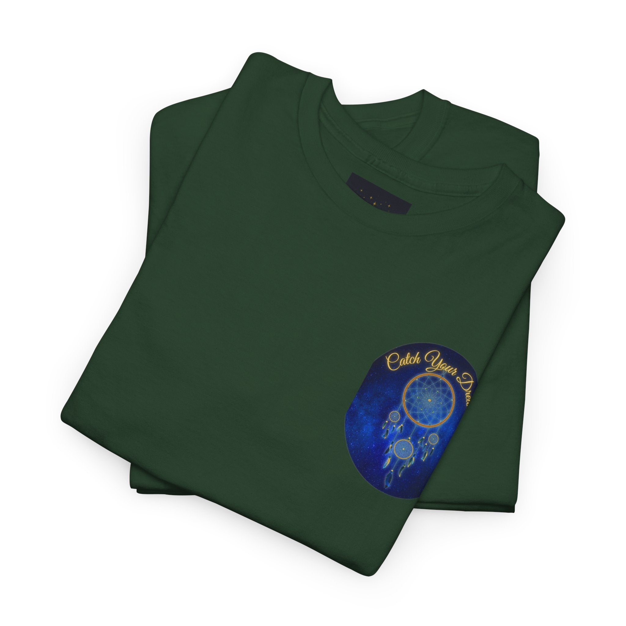 Catch Your Dreams – Dreamcatcher Back-Print Tee, Inspirational and Motivational Apparel, Gift for Dreamers, Creative Expression Wear