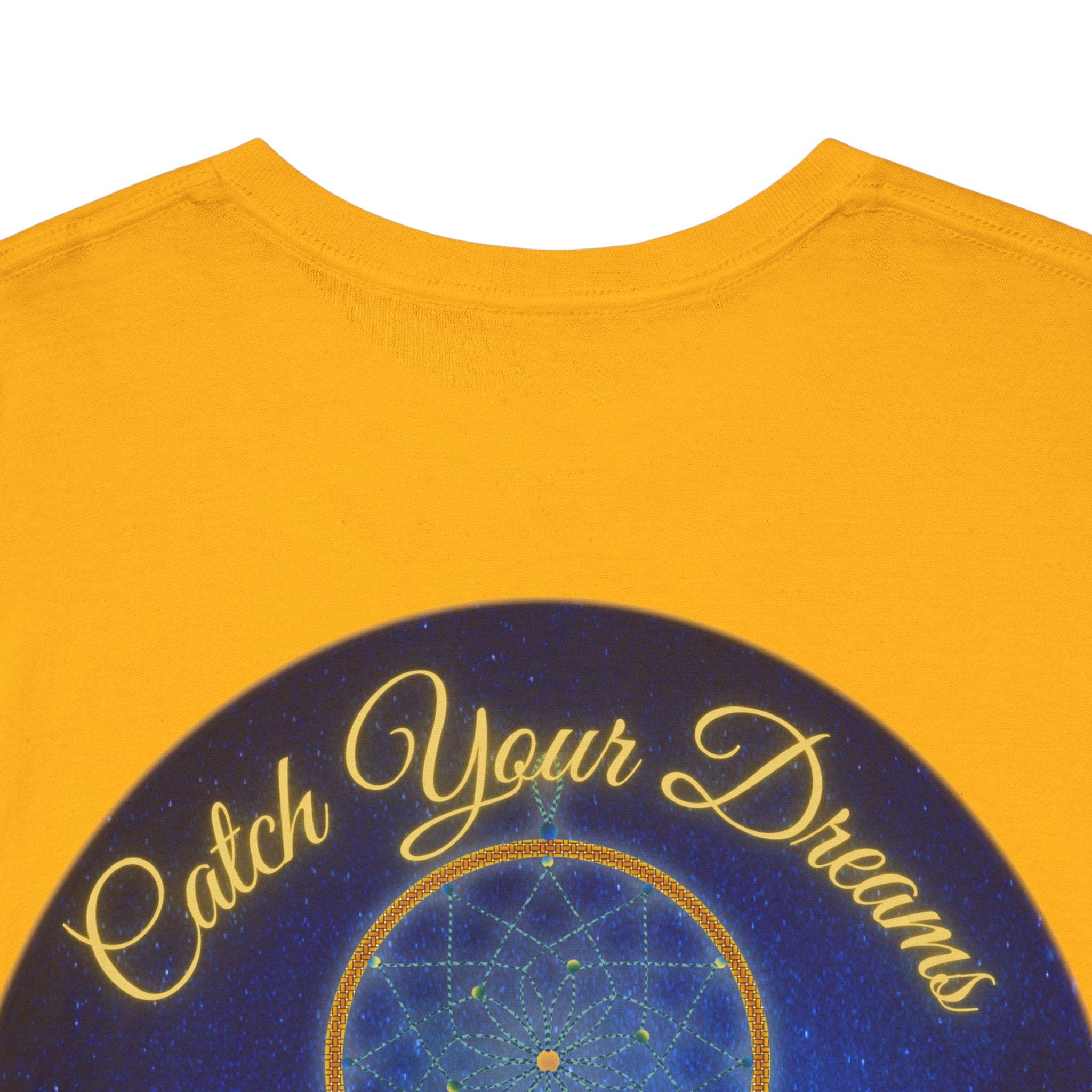 Catch Your Dreams – Dreamcatcher Back-Print Tee, Inspirational and Motivational Apparel, Gift for Dreamers, Creative Expression Wear