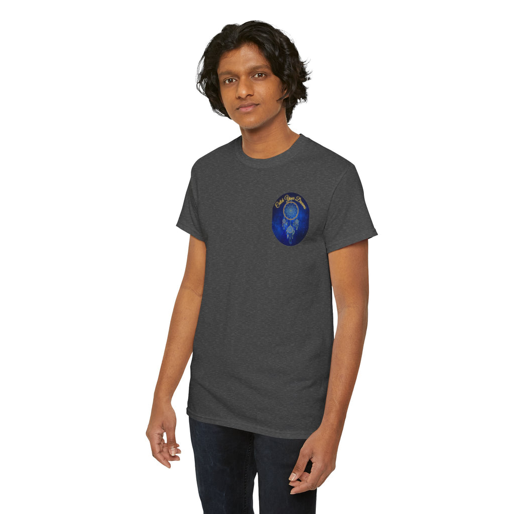 Catch Your Dreams – Dreamcatcher Back-Print Tee, Inspirational and Motivational Apparel, Gift for Dreamers, Creative Expression Wear