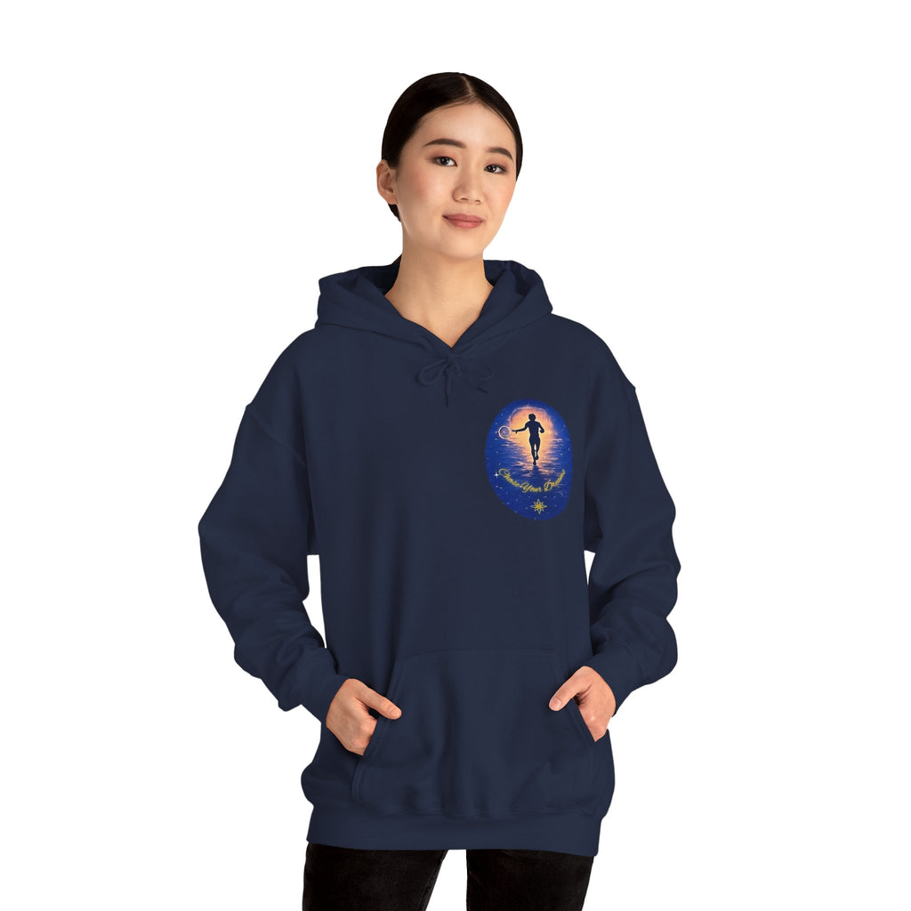 Chase Your Dreams Hooded Sweatshirt. Heavy Blend, Inspirational and Motivational Apparel, Gift for Dreamers, Creative Expression Wear