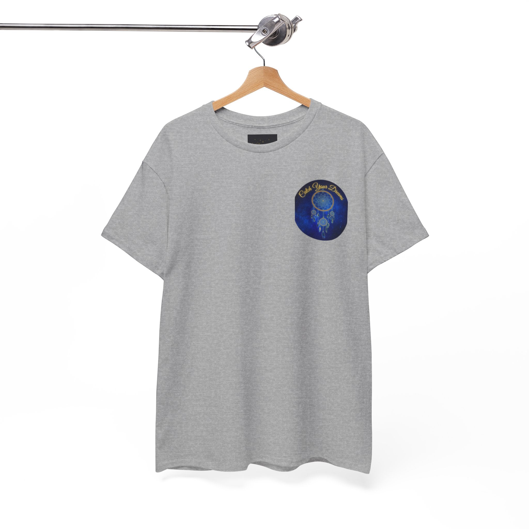 Catch Your Dreams – Dreamcatcher Back-Print Tee, Inspirational and Motivational Apparel, Gift for Dreamers, Creative Expression Wear