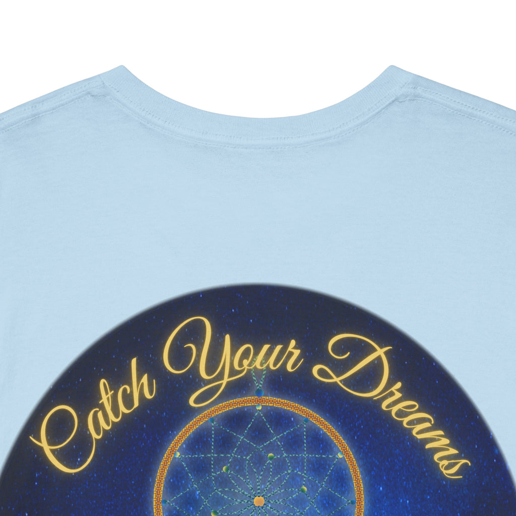 Catch Your Dreams – Dreamcatcher Back-Print Tee, Inspirational and Motivational Apparel, Gift for Dreamers, Creative Expression Wear