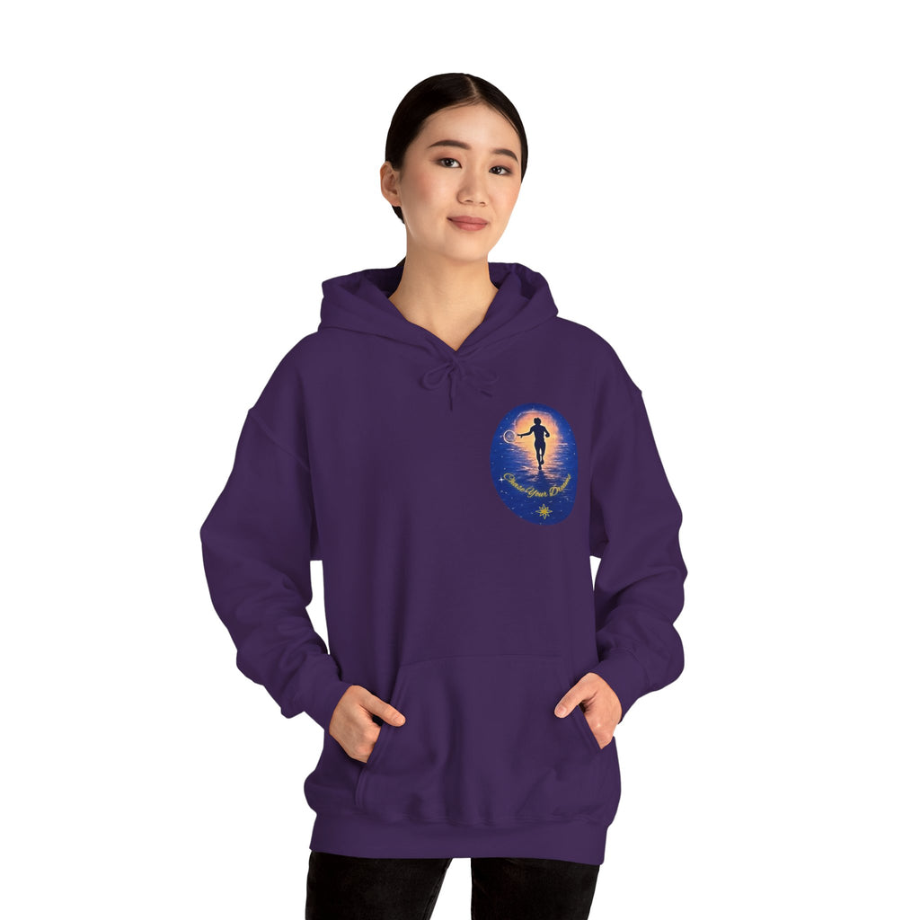 Chase Your Dreams Hooded Sweatshirt. Heavy Blend, Inspirational and Motivational Apparel, Gift for Dreamers, Creative Expression Wear