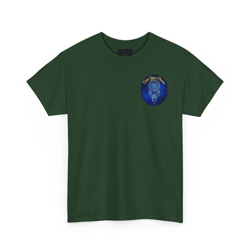 Catch Your Dreams – Dreamcatcher Back-Print Tee, Inspirational and Motivational Apparel, Gift for Dreamers, Creative Expression Wear