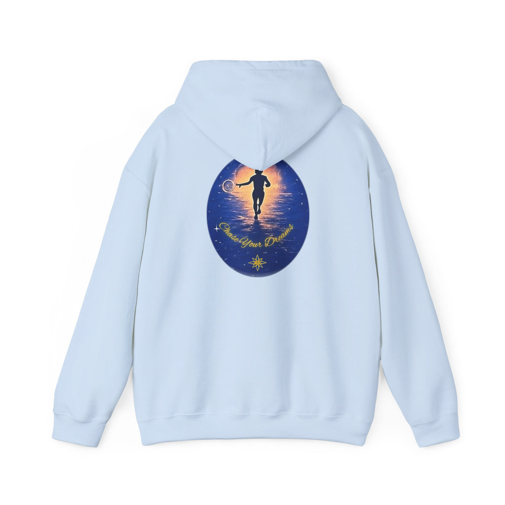Chase Your Dreams Hooded Sweatshirt. Heavy Blend, Inspirational and Motivational Apparel, Gift for Dreamers, Creative Expression Wear