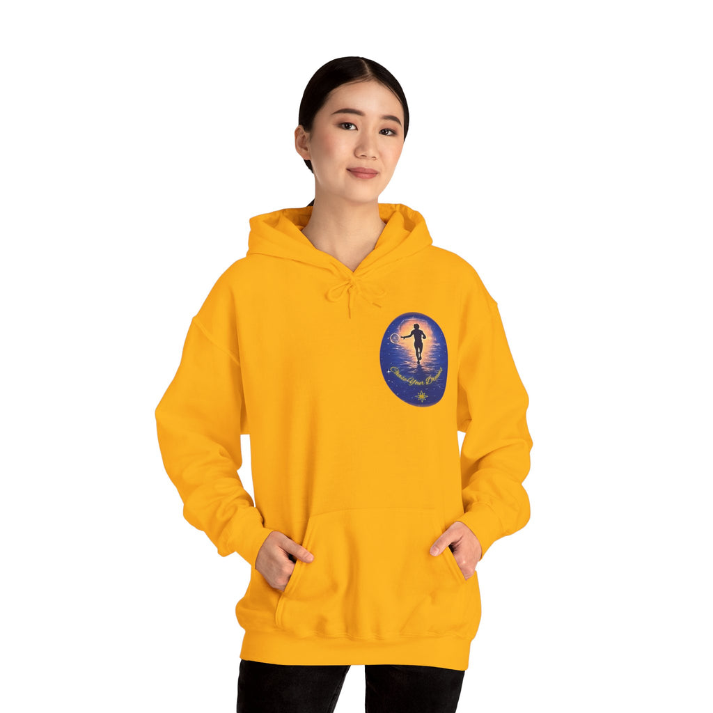 Chase Your Dreams Hooded Sweatshirt. Heavy Blend, Inspirational and Motivational Apparel, Gift for Dreamers, Creative Expression Wear