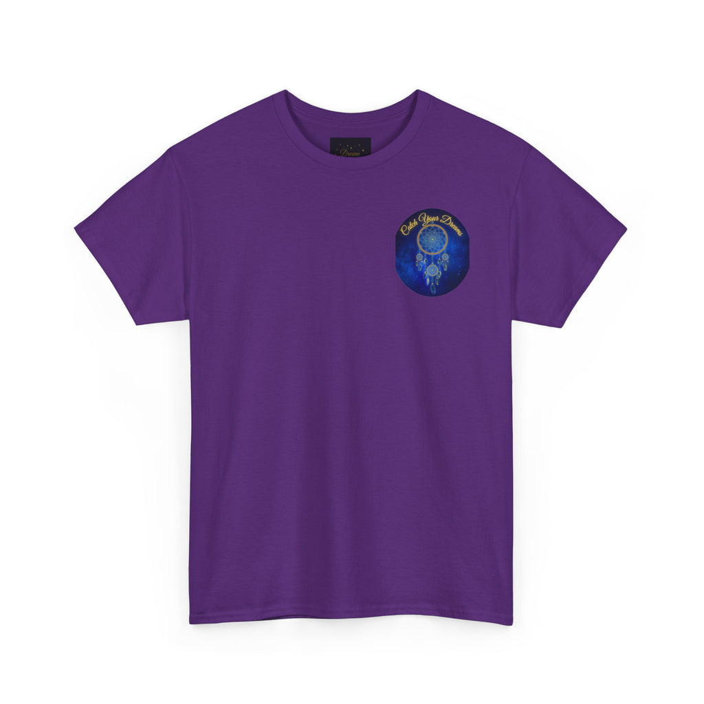 Catch Your Dreams – Dreamcatcher Back-Print Tee, Inspirational and Motivational Apparel, Gift for Dreamers, Creative Expression Wear