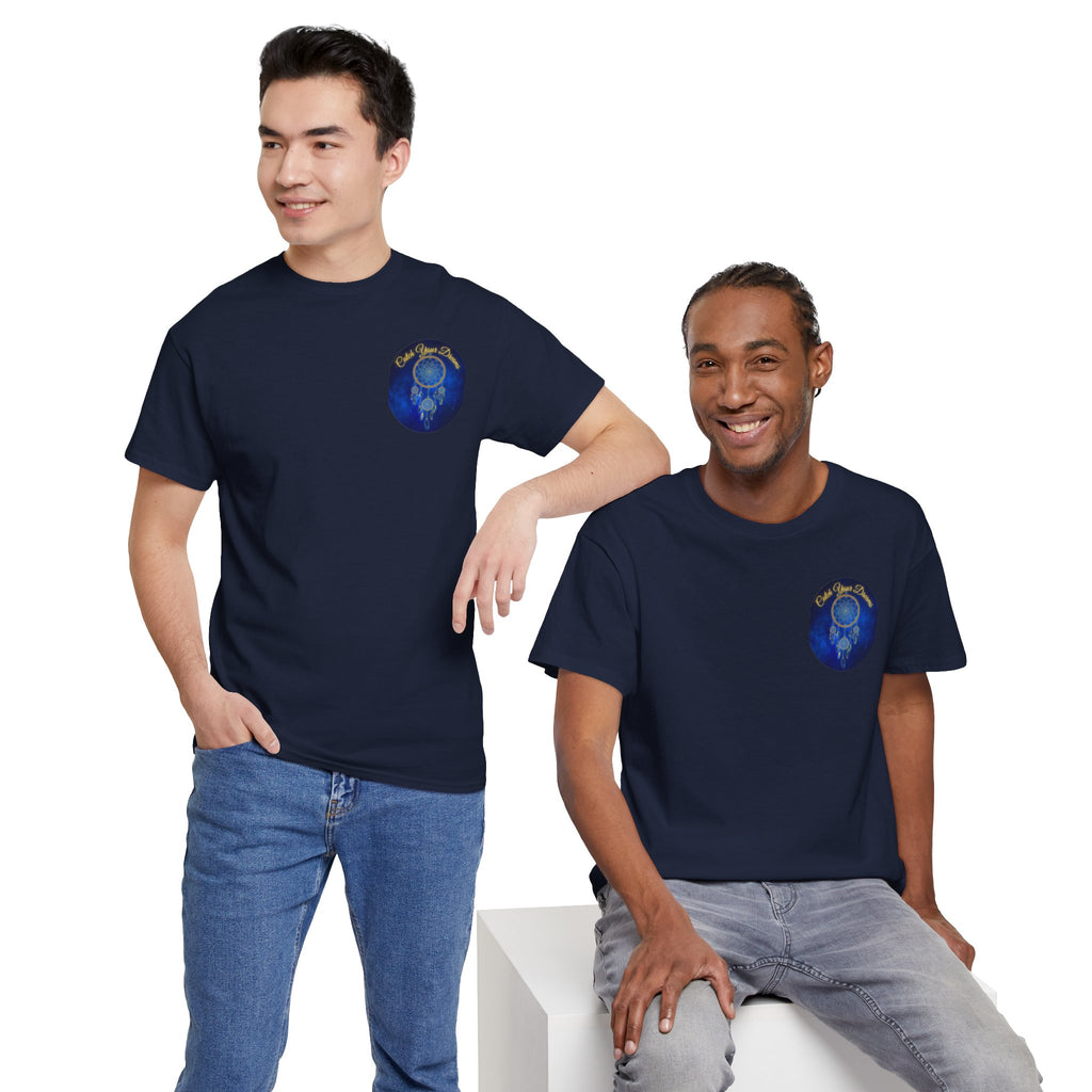 Catch Your Dreams – Dreamcatcher Back-Print Tee, Inspirational and Motivational Apparel, Gift for Dreamers, Creative Expression Wear