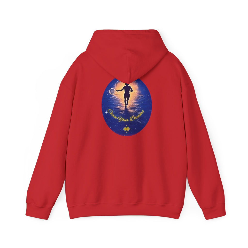 Chase Your Dreams Hooded Sweatshirt. Heavy Blend, Inspirational and Motivational Apparel, Gift for Dreamers, Creative Expression Wear