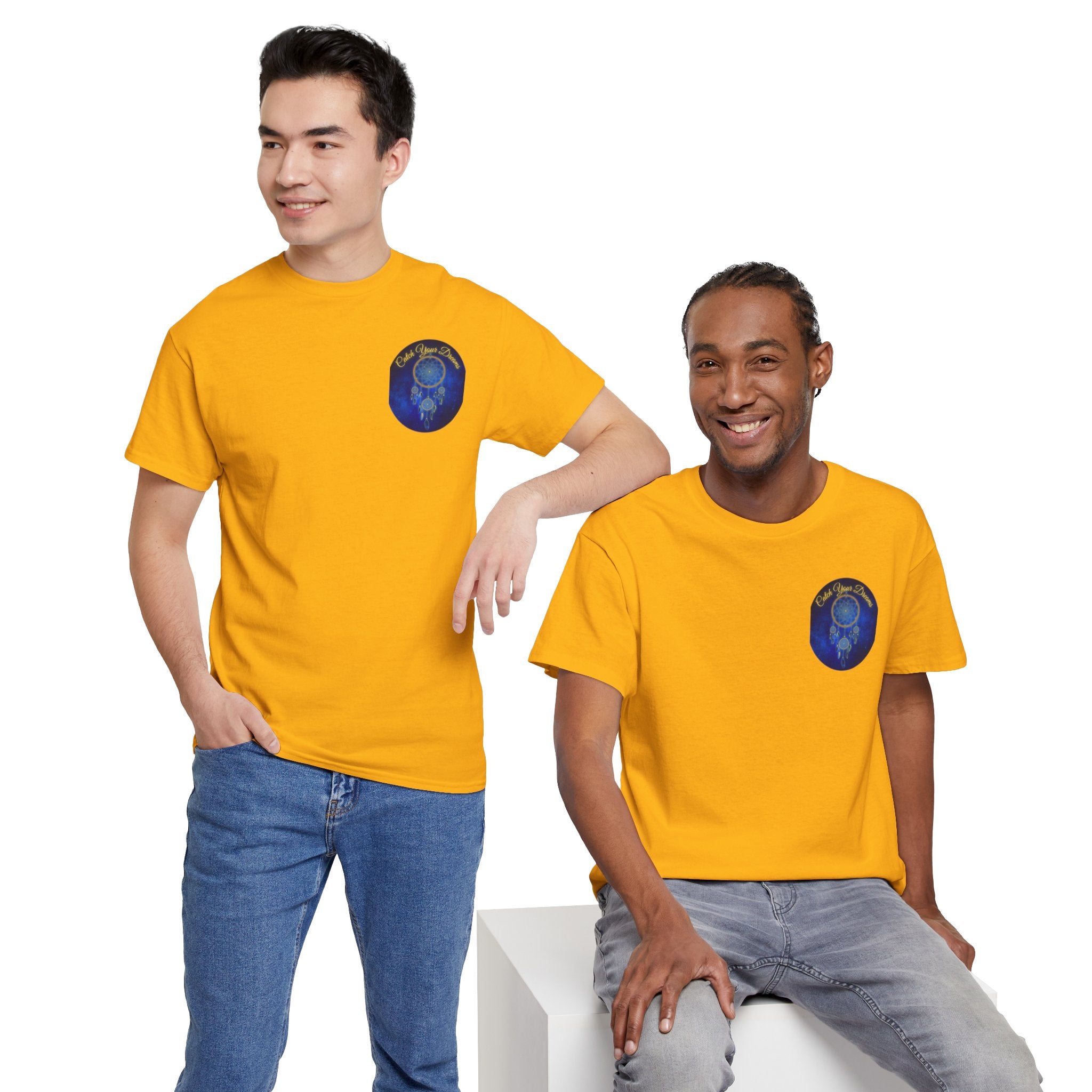 Catch Your Dreams – Dreamcatcher Back-Print Tee, Inspirational and Motivational Apparel, Gift for Dreamers, Creative Expression Wear