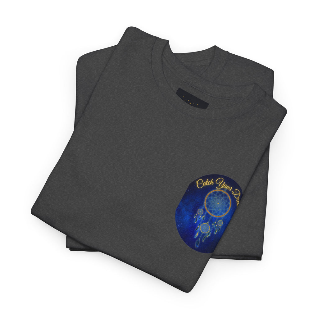 Catch Your Dreams – Dreamcatcher Back-Print Tee, Inspirational and Motivational Apparel, Gift for Dreamers, Creative Expression Wear