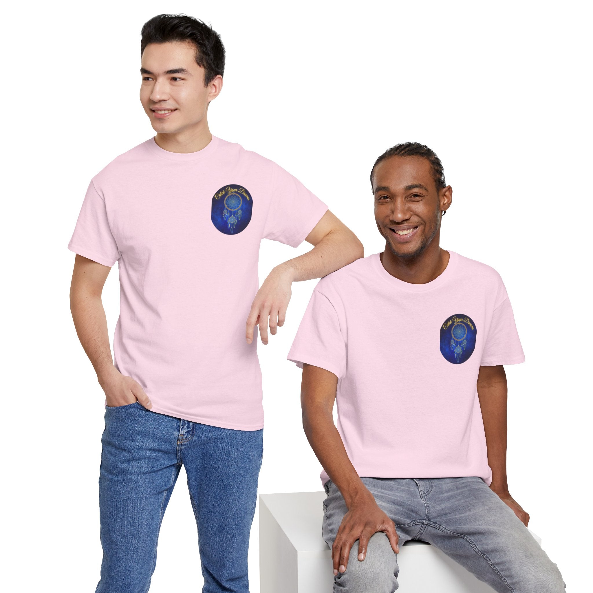 Catch Your Dreams – Dreamcatcher Back-Print Tee, Inspirational and Motivational Apparel, Gift for Dreamers, Creative Expression Wear